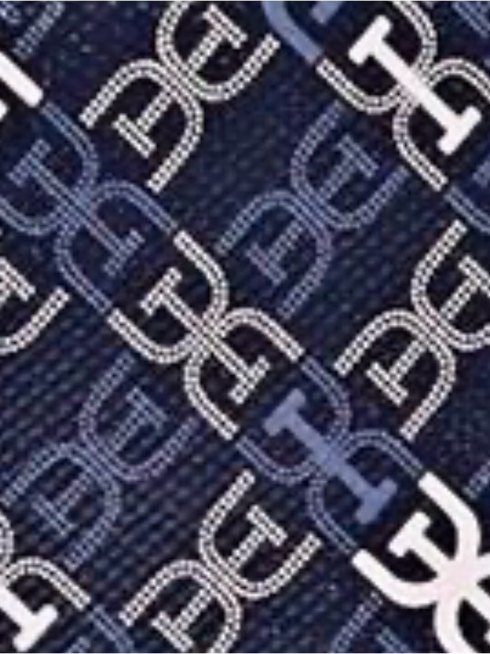 Sam Edelman Medium Harper Monogram Shopper Tote Navy - Picture 4 of 14
